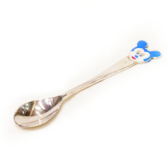 Silver Spoon For Baby - 925 Silver Blue Mickey Baby Gifts