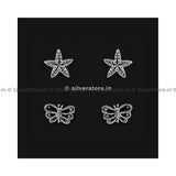 Silver Stud Earing