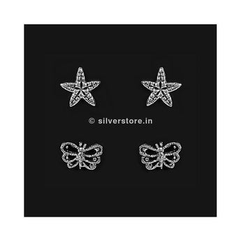 Silver Stud Earing