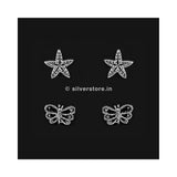 Silver Stud Earing