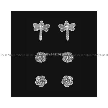 Silver Stud Earing