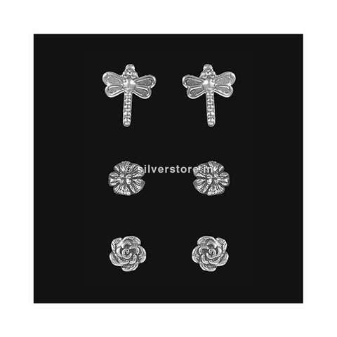 Silver Stud Earing