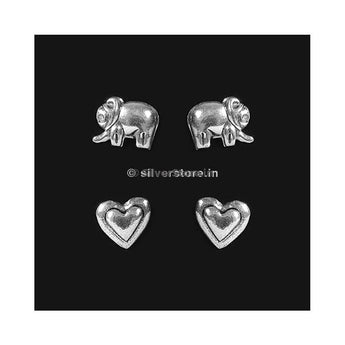 Silver Studs Earing