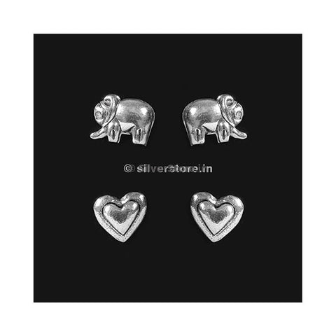 Silver Studs Earing