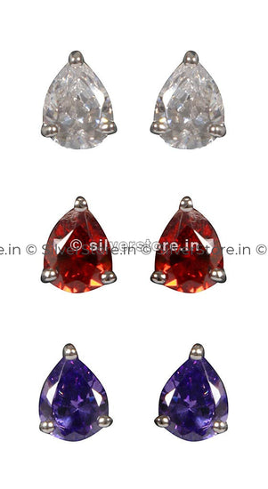 Silver Studs Earing
