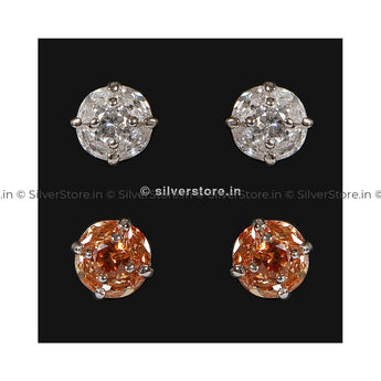 Silver Studs Earing