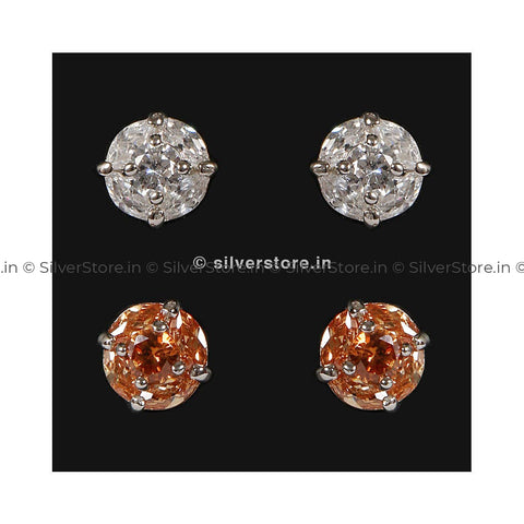 Silver Studs Earing