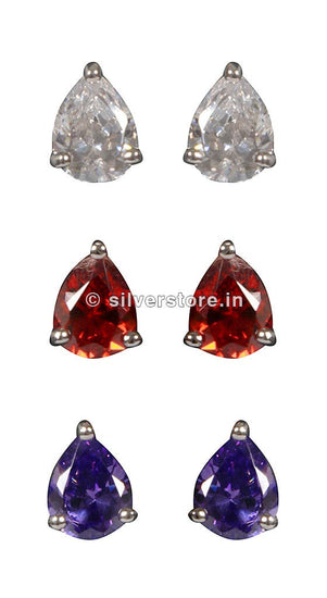 Silver Studs Earing