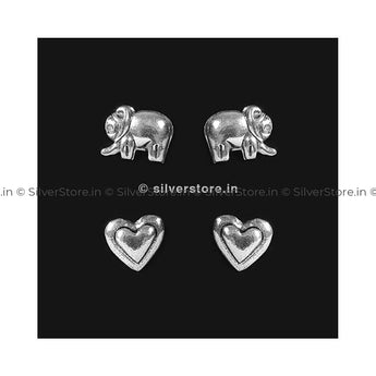 Silver Studs Earing