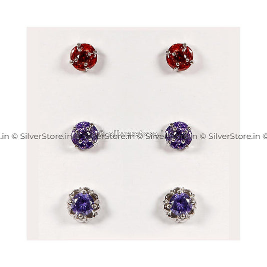Silver Studs Earing