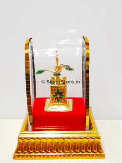 Silver Tulsi With Pure Gold Polish