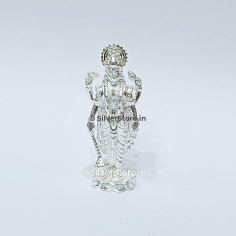 Silver Vishnu / Satyanarayan Idol - Small Size 925 Bis Hallmark