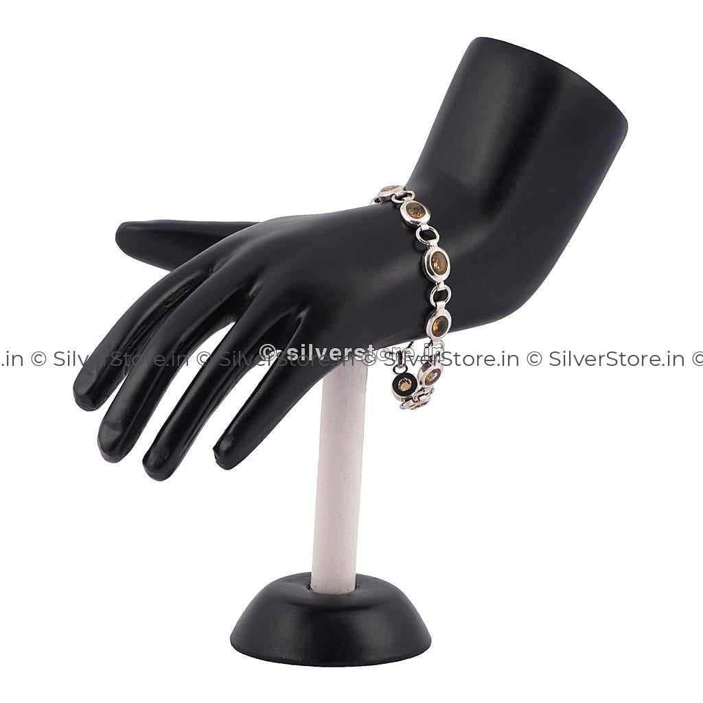 Silver Womens Bracelets With Moonstones Bracelet