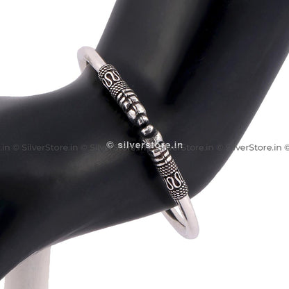 Silver Womens Openable Bangle Bracelets