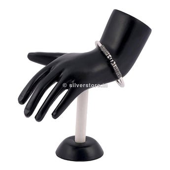 Silver Womens Openable Bangle Bracelets