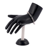 Silver Womens Openable Bangle Bracelets
