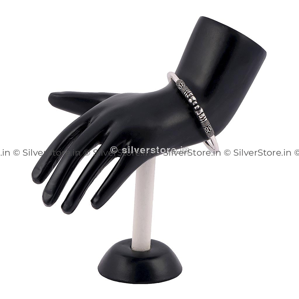Silver Womens Openable Bangle Bracelets