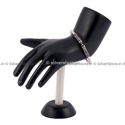 Silver Womens Openable Bangle Bracelets