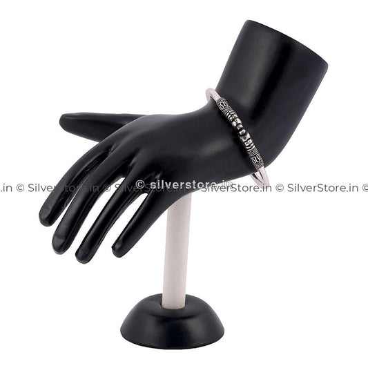 Silver Womens Openable Bangle Bracelets