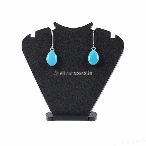 Turquoise Bead Silver Earings Earing